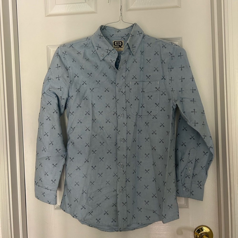 Lacrosse/Lax button down - Quiet Storm